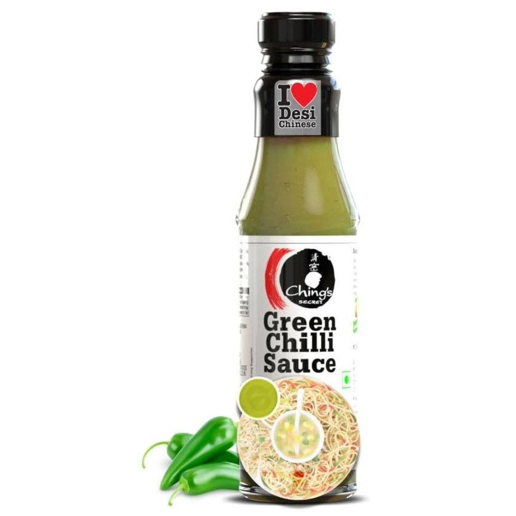 Chings Secret Green Chilli Sauce, हरी मिर्च की चटनी (190g)