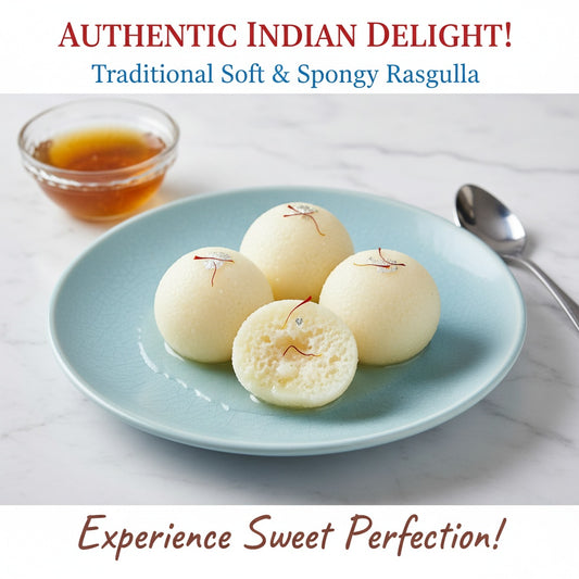 Fresh Rasgullas in sugar syrup (400g)