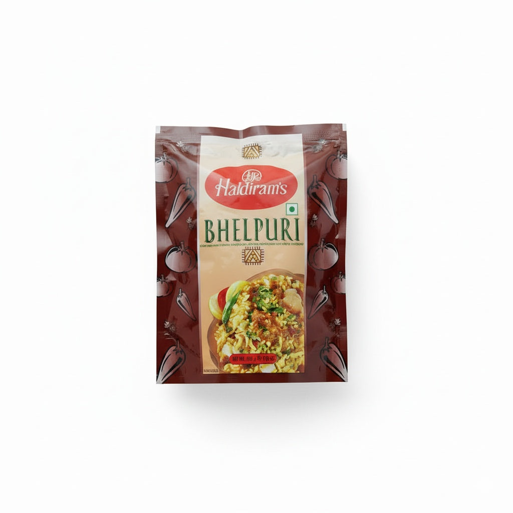 Haldiram Bhelpuri (a Mild Spicy Blend of Crunchy Chickpeas, Nuts, Puffed rice) 200g