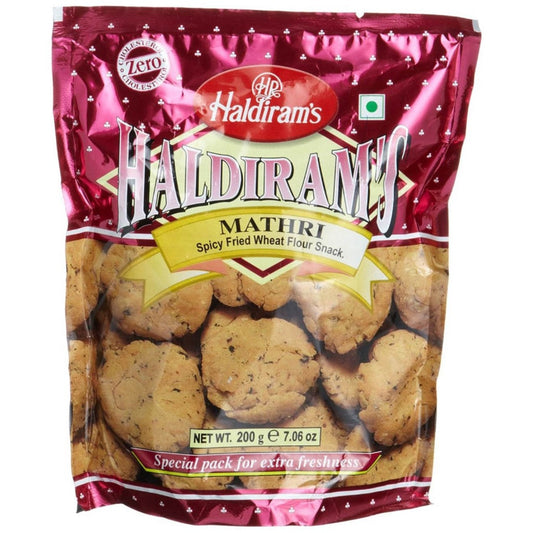 Haldiram Mathri (Spicy Fried Wheat Flour Snack) 200g