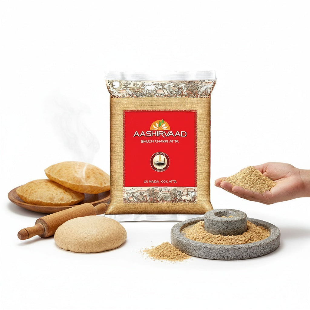 Aashirvaad Shudh Chakki Atta (Special Chapatti Whole Wheat Flour) - 5 Kg