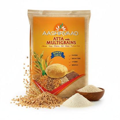 Aashirvaad Multigrain Chapatti Atta (multigrain flour special mix) - 10 Kg
