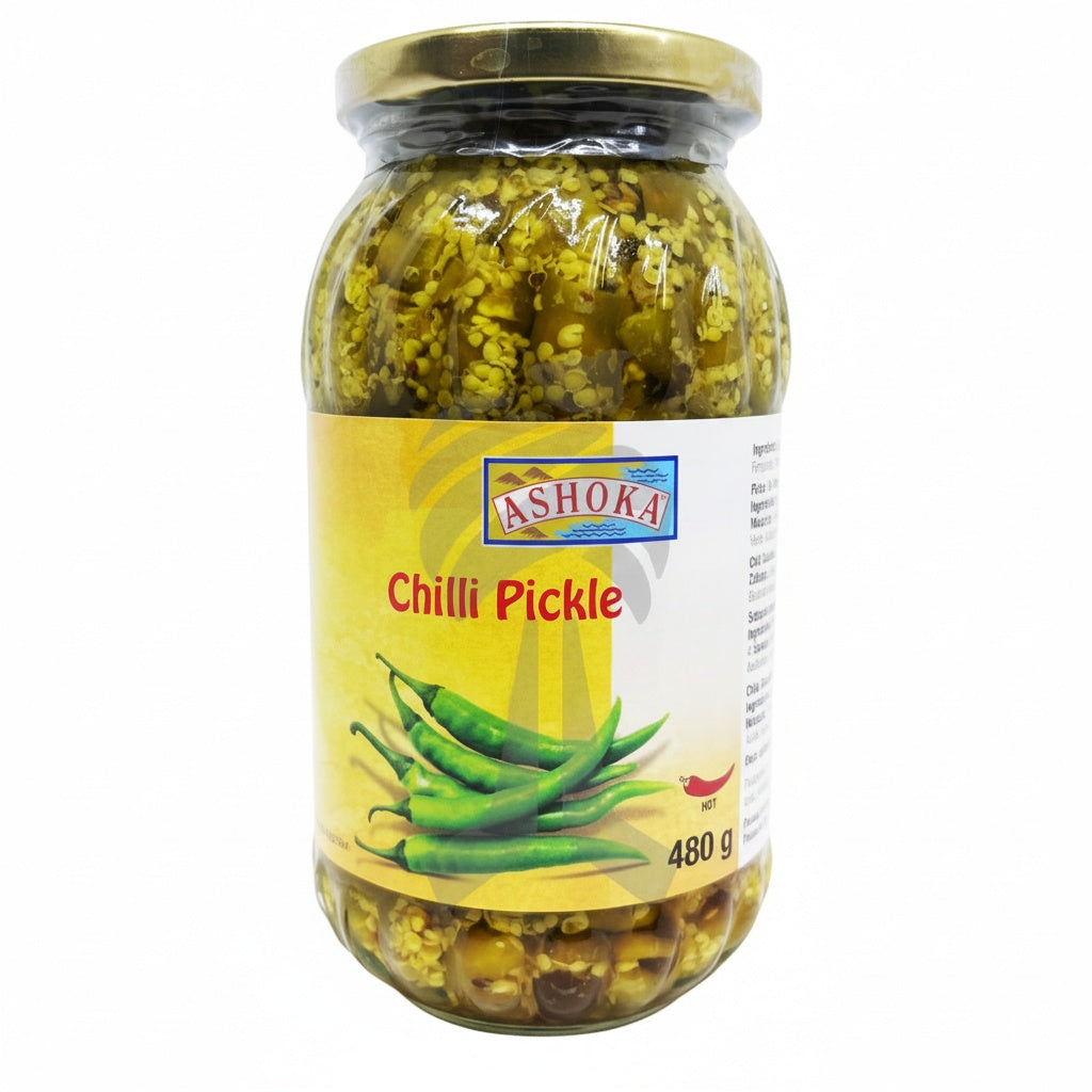 Ashoka Green Chilli Pickle - 500g