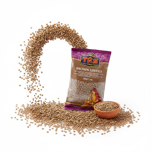 TRS Brown Lentils - Masoor Whole, साबुत मसूर की दाल (Brown Lentils) - 500 gm