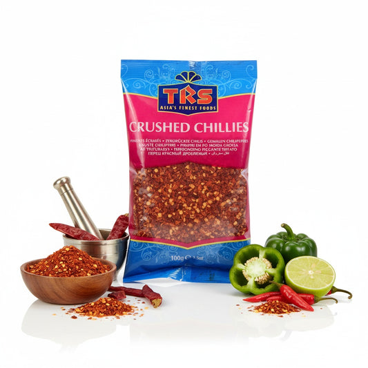 TRS Crushed Chillies (chilli flakes, hot) - 100 gm