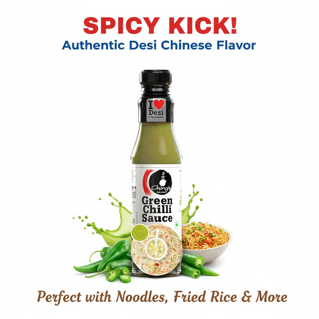 Chings Secret Green Chilli Sauce, हरी मिर्च की चटनी (190g)