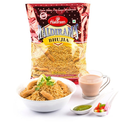 Haldiram Bhujia Masala (Savoury Spiced Bean & Gram Noodles)