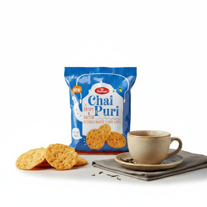 Haldiram Chai Puri - Crispy Salted Wheat Flour Chips - 200g