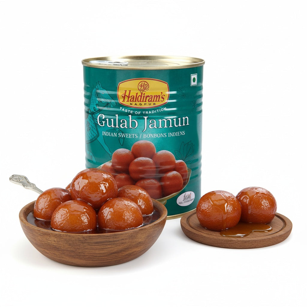Haldiram Gulab Jamun (Traditional Indian sweet milk balls) 1kg