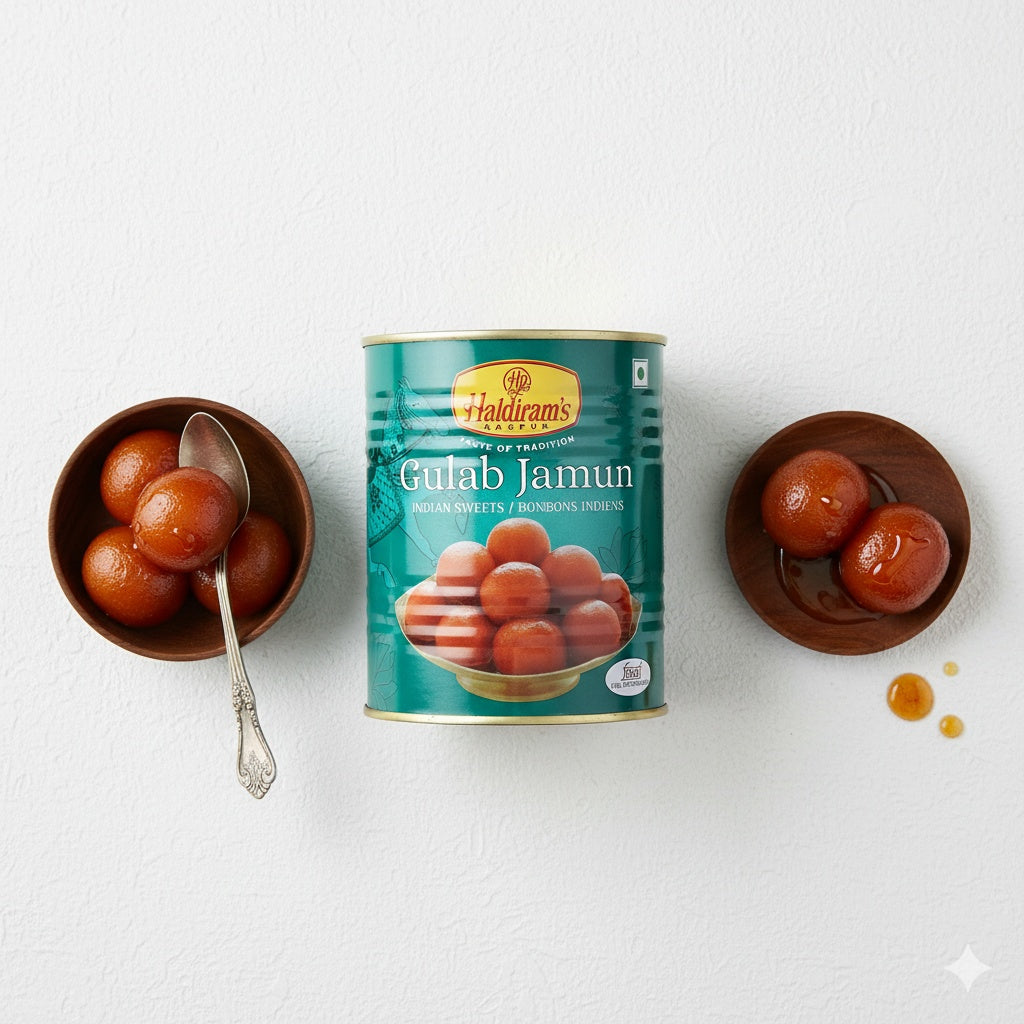 Haldiram Gulab Jamun (Traditional Indian sweet milk balls) 1kg
