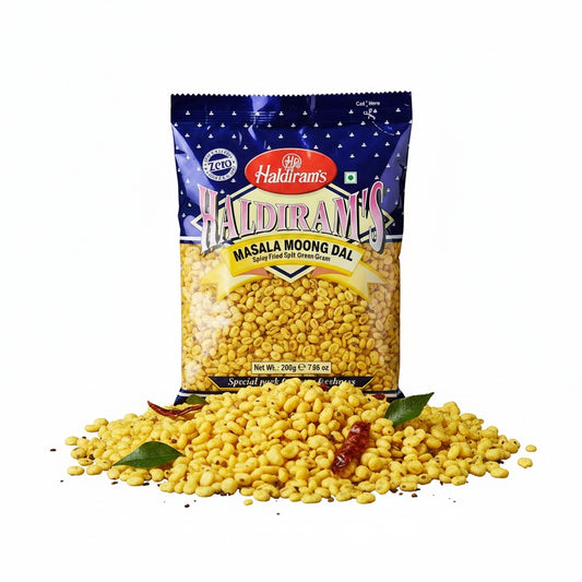 Haldiram Masala Moong Dal (Spicy peeled and halved mung beans) 200g