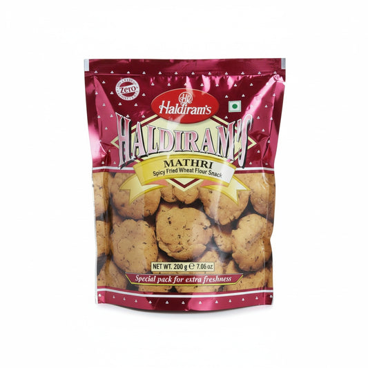 Haldiram Mathri (Spicy Fried Wheat Flour Snack) 200g