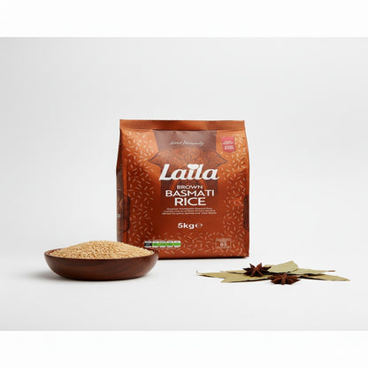 Laila Brown Basmati Rice - 5 kg