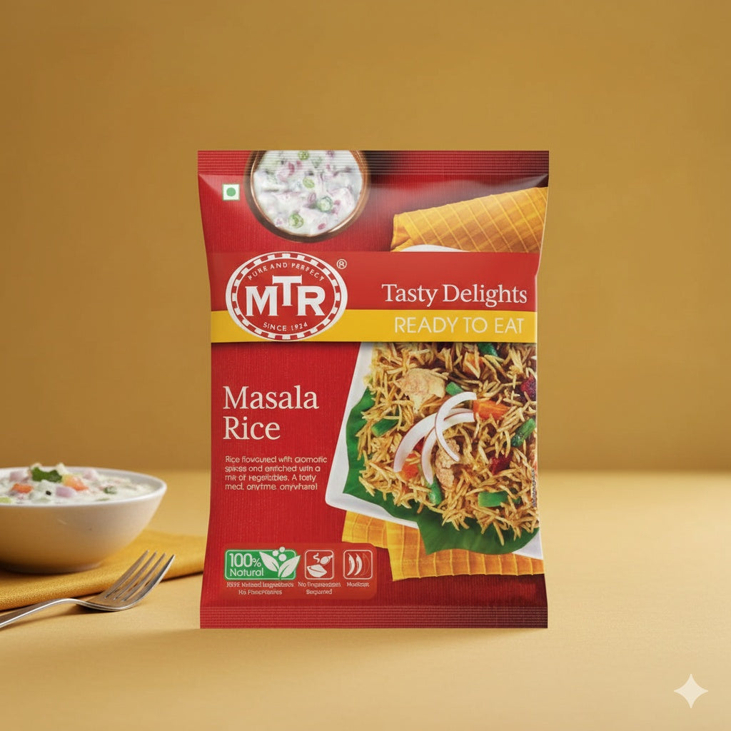 MTR Masala Rice (Ready To Eat with spiced Basmati Rice) 300g