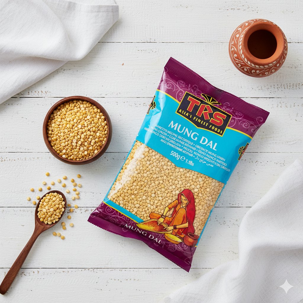 TRS Mung Dal Washed, धूलि हुई दाल (Peeled Mung Lentils)