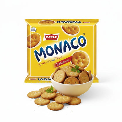 Parle Monaco Classic Biscuits (Crispy, Light, Salty Cookies)
