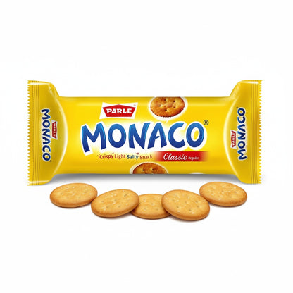 Parle Monaco Classic Biscuits (Crispy, Light, Salty Cookies)