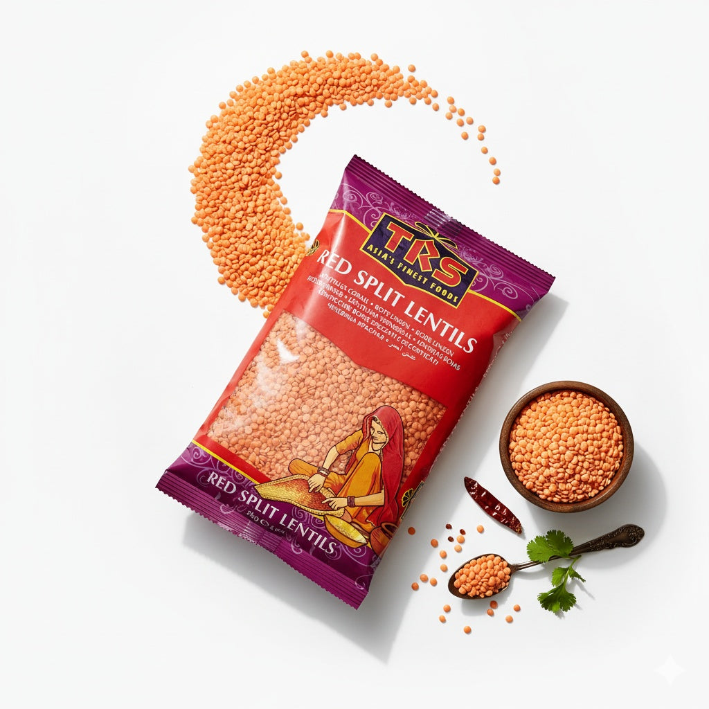 TRS Red Split Lentils, मसूर की दाल (Red Lentils) - 500 gm