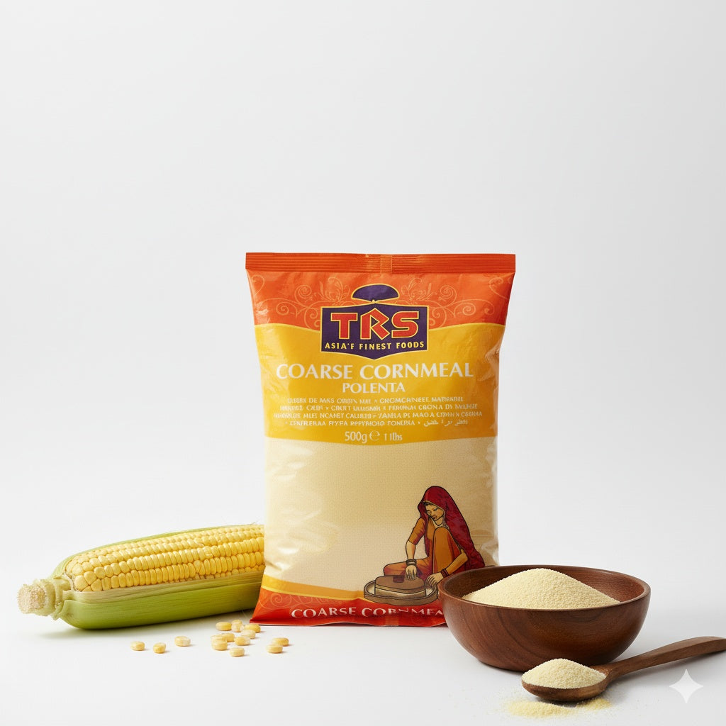 TRS Coarse Cornmeal, Makki Atta (Coarse Cornmeal - Polenta) - 500 gm