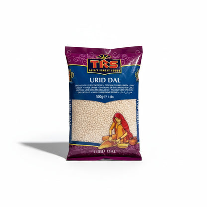 TRS Urid Dal White, उड़द की धुली दाल (Halved urd beans, peeled) - 500 gm