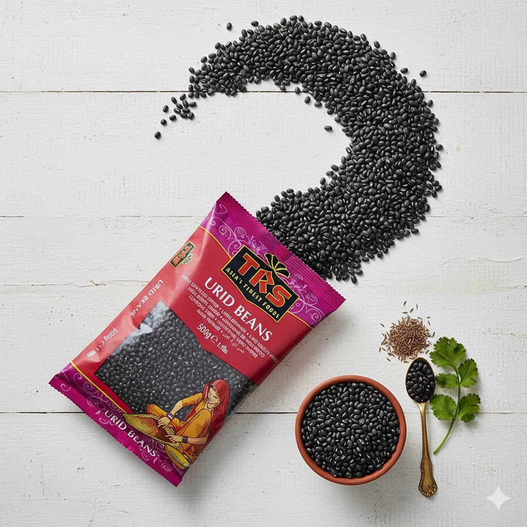 TRS Urid Beans - Whole Black Beans, उड़द साबुत (Whole Urd Beans) - 500 gm
