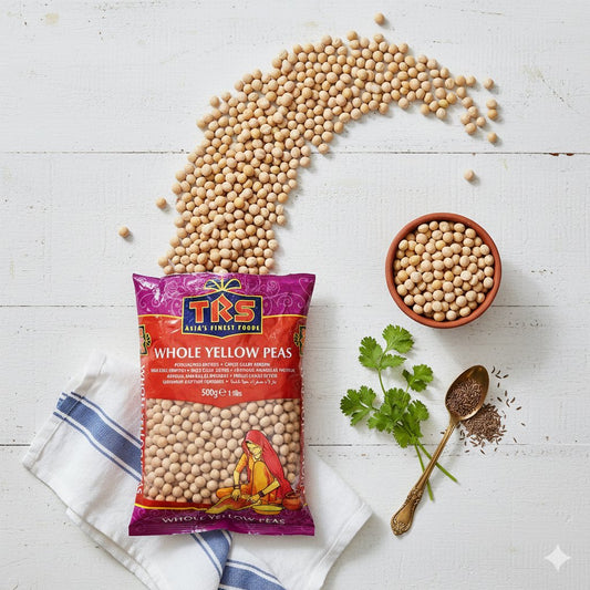 TRS Whole Yellow Peas, सुखे पीले मटर (Whole Yellow Peas) - 500 gm
