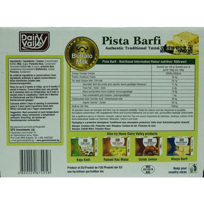 Dairy Valley Pista Barfi (Sweet from Buffalo Milk) 300g